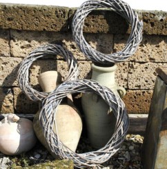 Weidenkranz,antik-braun,hübsche Wanddekoration,3 größen wählbar 