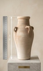Amphore mit 4 Henkeln,Terracotta,Tunesische Handarbeit,40cm hoch 