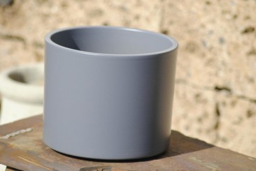 Übertöpfe,Kräutertöpfe,anthrazit,schlicht,moderne Form,3 Größen wählbar 17,5cm