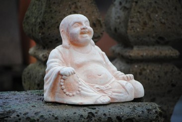 Buddhastatue,"Lucky",Terracotta,25cm,frostfest 