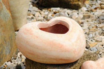 Herzen aus Terracotta,bepflanzbar 