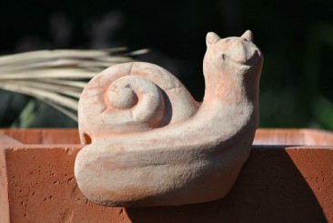 Kantenhänger,Deko für Kübel und Balkon,ca.16cm Schnecke