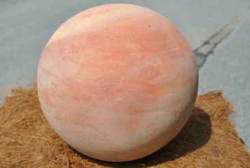 Dekokugel, Rosenkugel aus terracotta, frostfest 17cm