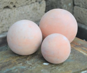 Terracotta Gartenkugel 12cm - Handgefertigte Rosenkugel Aus Ton