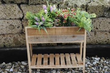 Pflanzkasten,Hochbeet,Pflanzständer,Blumenkasten aus Holz,45cm lang 