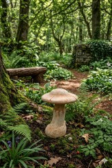 Pilz aus Terracotta,37cm,Gartendeko,Mod.1 