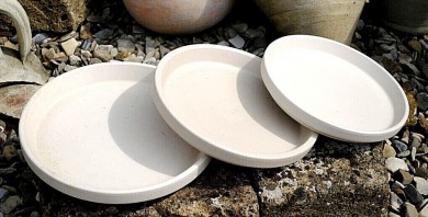 Untersetzer,Vogeltränke,Unterteller,granit hell,3 Größen,deutsches Fabrikat 26,5cm