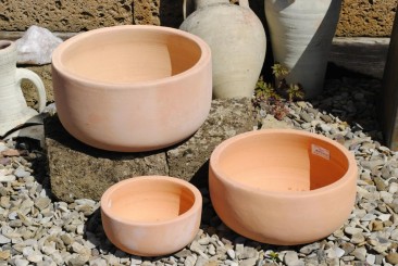 Pflanzschale,Pflanzgefäß,Blumentopf,helles Terracotta,frostfest!3 Größen wählbar 38cm