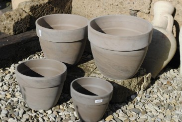 Tontöpfe,Pflanztöpfe,bauchig,dunklesTerracotta,Größen wählbar,deutsche Qualität 20,8cm