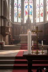 Altarkerze,weiß,500/80 Kirchenkerze Stumpenkerze Kerze f. Laterne 