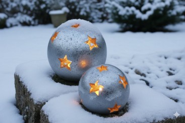 Sternkugel,Windlicht,Terracotta,frostfest,2 tolle Farben und 4 Größen wählbar 