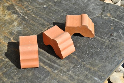 Kübelfüsse, Untersetzer, terracotta, 7cm, 9er Set 