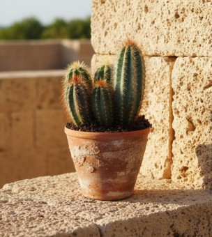 Echinocereus,Säulenkaktus,üppige Kakteengruppe,5-6 Pflanzen,10er Topf 
