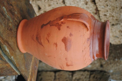 Vase,Blumentopf mit 2 Henkeln,portugiesische Keramik,innen glasiert,ca.28cm Höhe 