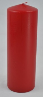 Stumpenkerze,Wiedemann,200/80mm,rot,119Std. Brenndauer 