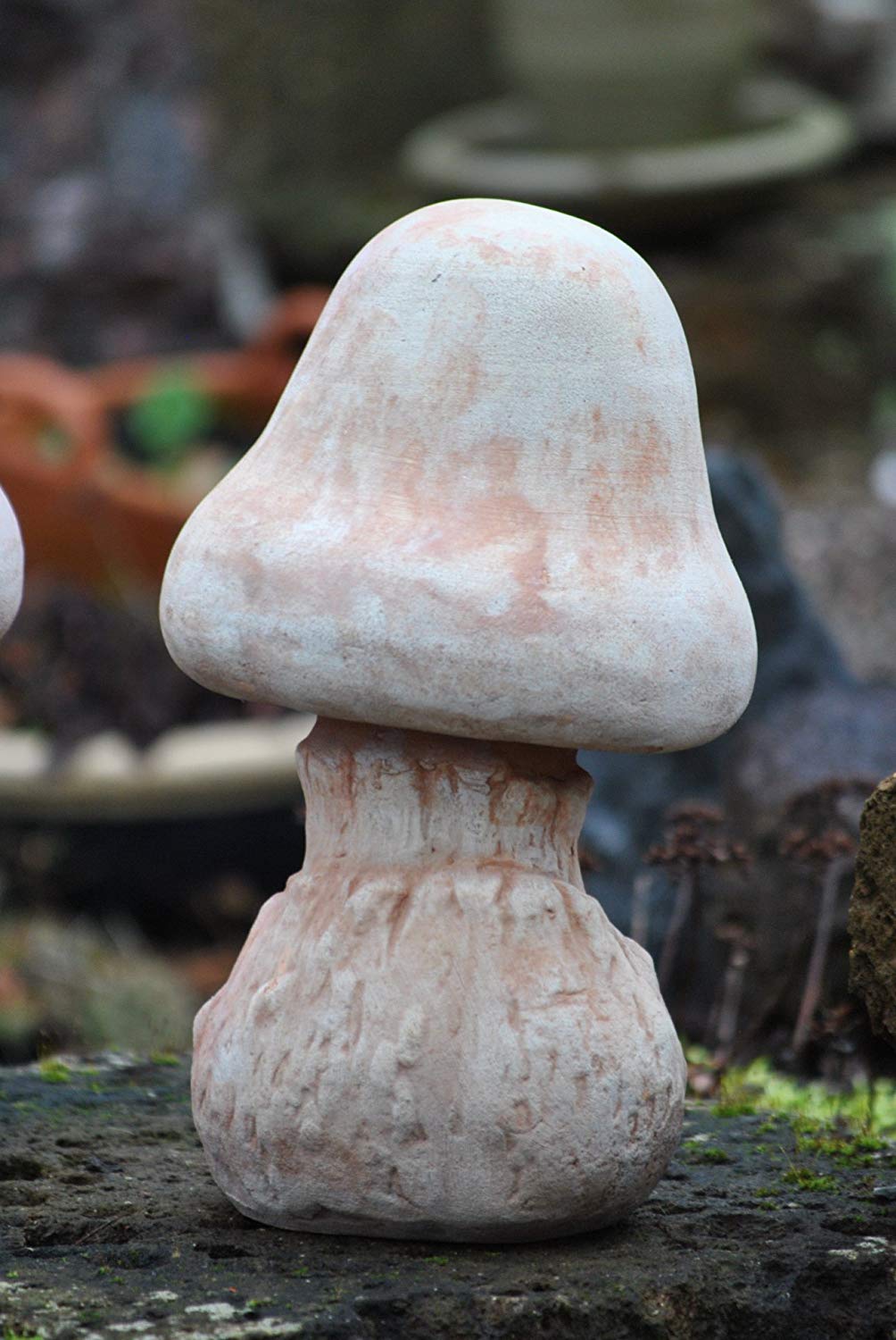 Pilz aus Terracotta,36cm,Gartendeko,Mod.2 